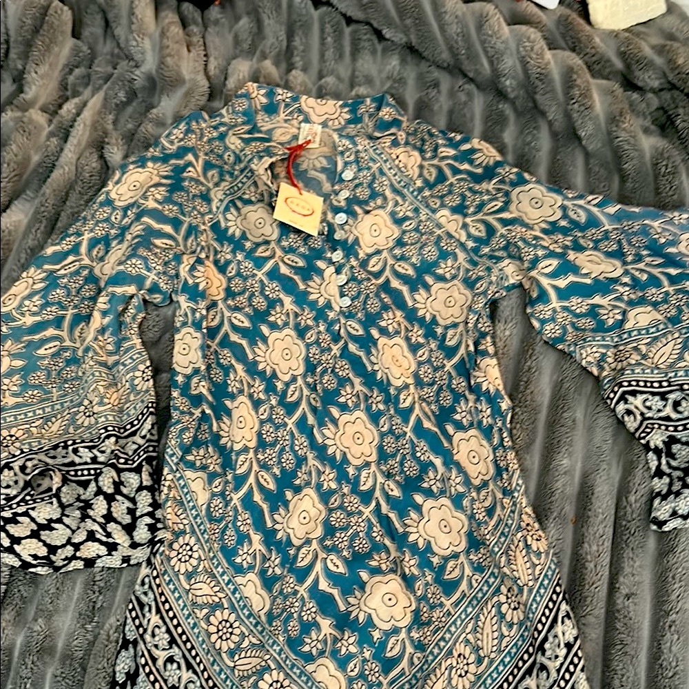RAGA Floral Blue and White Maxi